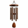 Windspiel 90 cm aus Metall und Holz in Braun für Innen- und Außenbereich