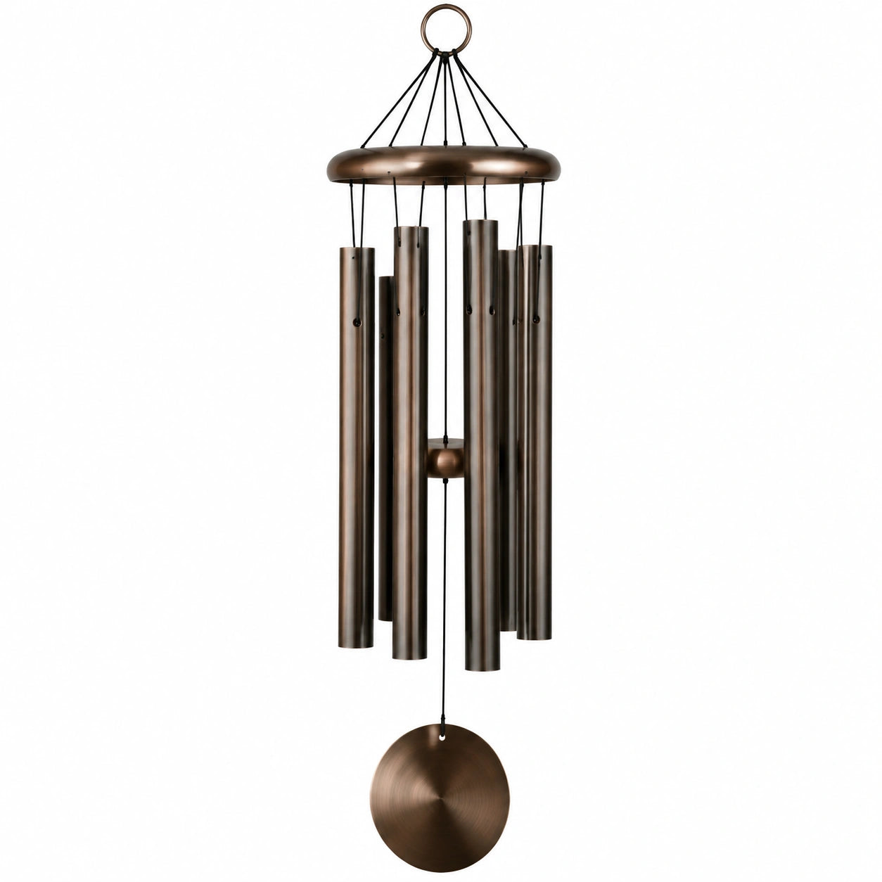 Windspiel 90 cm aus Metall in Bronze zum Aufhängen